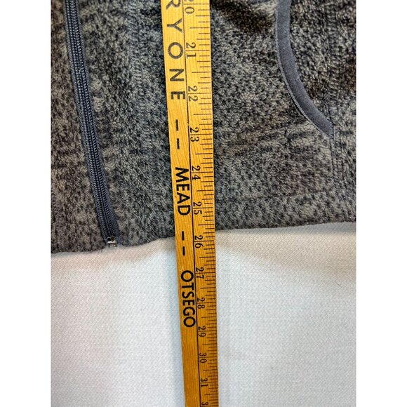 Woolrich Womens Fleece Jacket Size M Slate Gray Geo Full Zip Mock Neck Outdoors - Picture 7 of 11